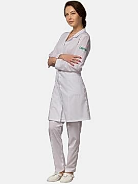 Костюм медицинский женский: халат ХЖ-19 и брюки БРЖ-1-1