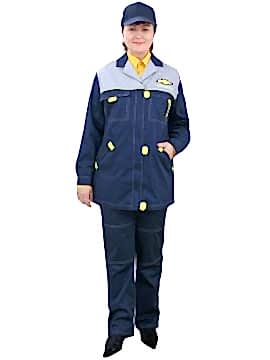 Костюм женский рабочий: куртка модель К-17-1, брюки БРЖ-1-1-1