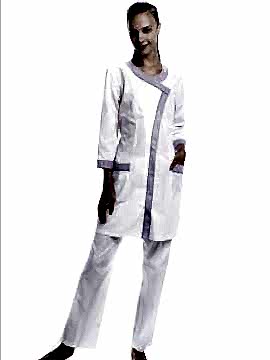 Костюм медицинский: халат ХЖ-19-3, брюки БРЖ-1-1