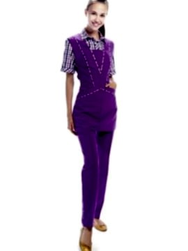 Костюм женский: блуза Б-4-12, фартук Ф-17-2, брюки БРЖ-1-1