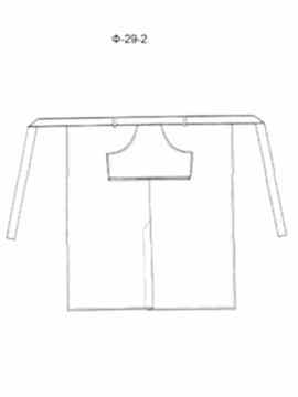 Фартук без нагрудника модель Ф-29-2