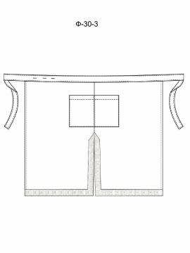 Фартук без нагрудника модель Ф-30-3