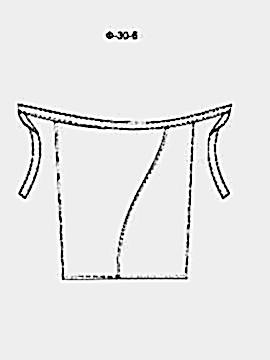Фартук без нагрудника модель Ф-30-6