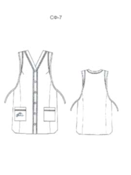 Фартук-сарафан модель СФ-7