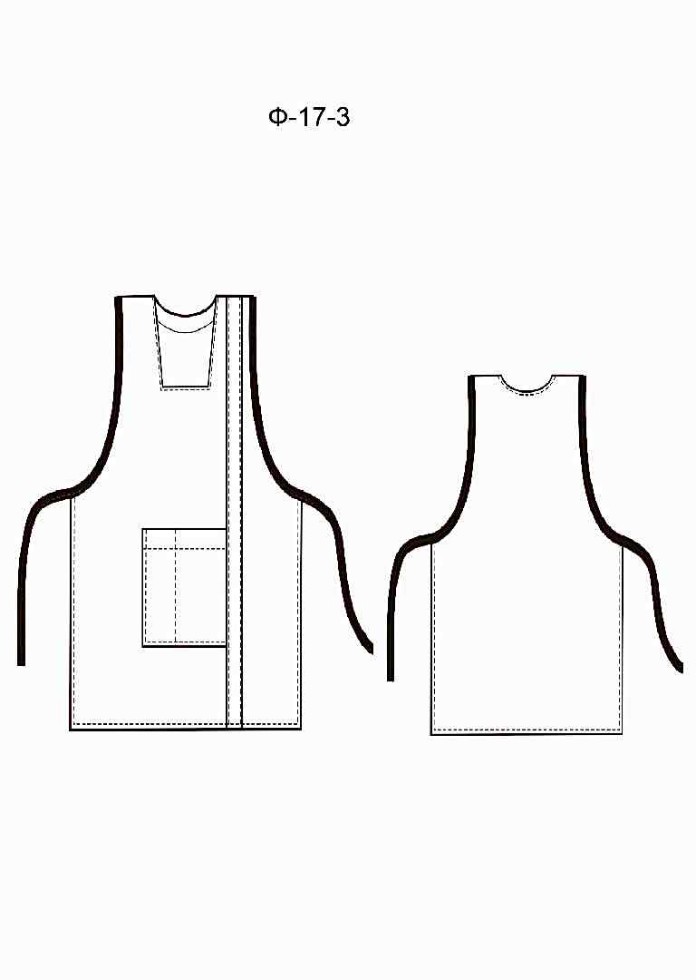 Фартук-сарафан модель Ф-17-3
