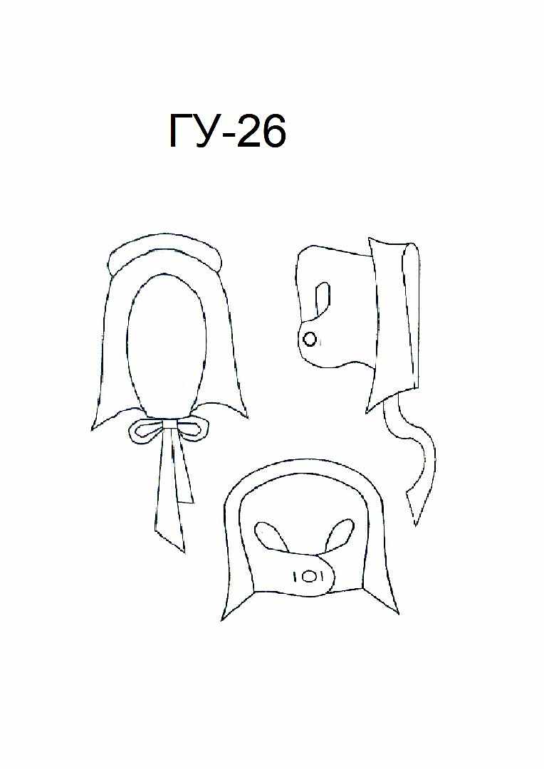 Головной убор медсестры модель ГУ-26